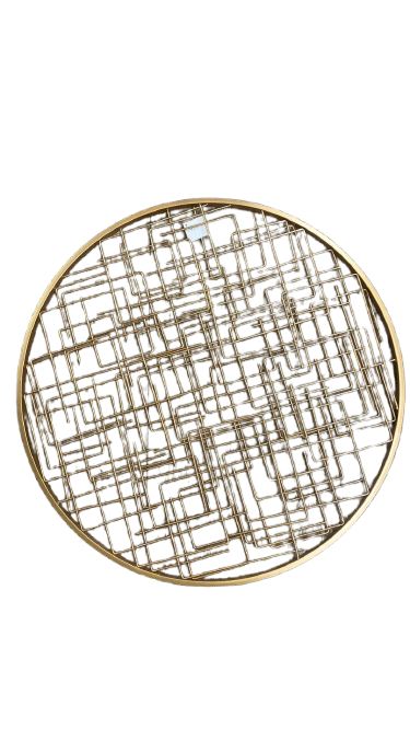 20" Gold Metal Decor