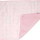 Microcosmos Pet Cooling Mat Summer Breathable Mats, Pink Cooling Pads for Summer Outdoor Bed, Folding Pet Mats Dogs Cats Ice Silk Folding Cooling Mats, Medium 24 x 18