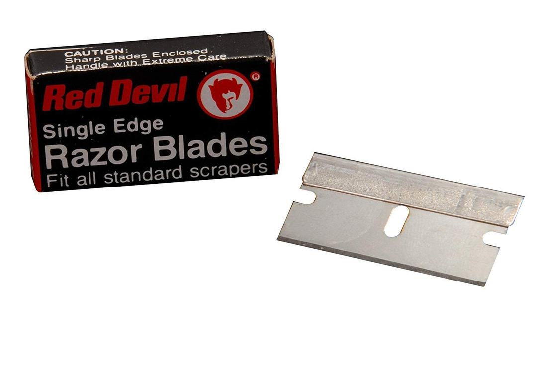 Red Devil 3271 Single-Edge Razor Blades, 5 Pack with Strawberry Slicer with Essential Kitchen Tool