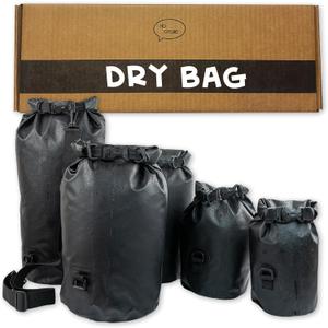 Ho Stevie! Heavy Duty Waterproof Dry Bag - Keeps Your Stuff Dry, on Surf Trips, Camping, or Any Adventure (Black, 20L)