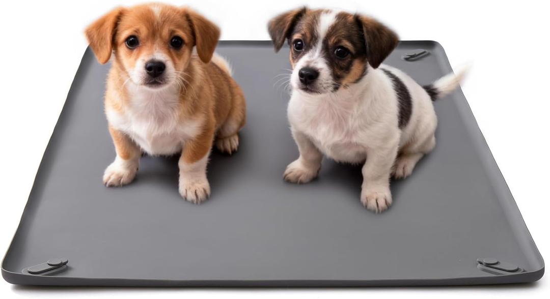24in x 24in Dog Pee Pad Holder - Leak-Proof Non-Slip Indoor Tray, Fits Standard Puppy Pads, Ideal for Puppy Potty Training (M)
