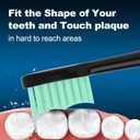 Replacement Toothbrush Heads 10 Pack,Compatible with AquaSonic Black Series (Black)