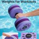 YOTTOY Water Dumbbells for Pool Exercise,Foam Aquatic Dumbbells for Water Aerobics,Resistance Training & Physical Therapy,Pool Weights for Water Workouts,Aqua Fitness,Set of 2