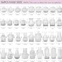 36Pcs Bud Vases Set Small Vintage Glass Bottles Clear Bud Vases in Bulk Multiple Shape Cute Glass Vases for Rustic Wedding Centerpieces Table Decorations and Home Decor(Clear)
