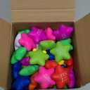 Sotiff 100 Pack Star Stress Balls Bulk for Adults Kids Stress Relief Balls with Motivational Quotes Mini Inspirational Foam Squeeze Gifts Party Favors Toys for Anger Fidget Relief(Bright Colors)