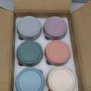 NETANY 6-pack 10oz Glass jars with Airtight Lids, Overnight Oats Containers with Lids, Wide mouth Mason Salad jars, Glass Food Storage Containers for Snacks Yogurt Spice Sugar