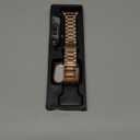 Fullmosa Metal Band Compatible with Apple Watch Bands Series 11 10 46mm, Stainless Steel Strap iWatch Band with Case for Apple Watch, Rose Gold