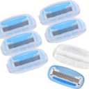 Amazon Basics 5-Blade Razor Refills for Women with Comfort-Coated Blades, Moisture Lubrication, Hypoallergenic, 6 Count (Fits Amazon Basics Razor Handles Only) (Previously Solimo)