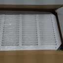 32x8 Return Air Vent Cover Grille for Wall or Ceiling Duct Opening - Flat Stamped Steel Grill by HVAC Premium - White - Overall Size: 33.75" x 9.75"