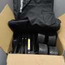 Hikemoon 150L Collapsible Wagons Carts Foldable, 360LBS Heavy Duty Folding Beach Cart with Big All-Terrain Wheels, Portable Utility Wagon for Grocery, Shopping, Garden, Sports, Camping, Black