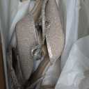 DREAM PAIRS Kitten Heels Rhinestone Bow Ankle Strap Stiletto Pointed Closed Toe Heels for Women Pumps Wedding Bridal Party Dress Shoes (8.5, Gold)