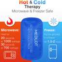 LotFancy Gel Ice Packs, 2pc Reusable Hot Cold Pack for Therapy, Heating Cooling Gel Pad, Pain Relief for Face, Head, TMJ, Wisdom Teeth, Oral Facial Surgery, Sport Injuries, Migraine, Muscle Joint