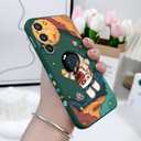 Gencyfu for Samsung Galaxy S23 FE Case, Creative Astronauts Pattern Ultra Thin Soft Phone Cover for Galaxy S23 FE 6.4 inch, Astronauts Green