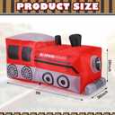 Soulchen 5 ft Train Vbs Decorations Inflatables Railroad Theme Vbs Train Party Decor Lighted Railroad Blow up Yard Photo Props with Lights for Indoor Outdoor Special Events Birthday Garden Lawn Decor