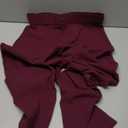 Oalka Women's Dress Pants Straight Leg Yoga Work Stretchy Pant for Office Business (Burgundy), S