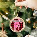 2 x Gymnastics Ornament for Girls  2-Layer Wooden Christmas Ornament for Gymnasts, Plaid Gymnastics Christmas Tree Decor, Gymnast Gifts for Girls 2025