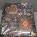 Rugcomf Living Room Rug 5x7 Rug Machine Washable Boho Area Rug Non Slip Vintage Low Pile Large Rugs for Living Room, Bedroom, Farmhouse, Dining Room, Kids Playroom (Dark Espresso)