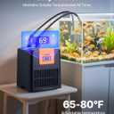 VEVOR Aquarium Chiller 52 Gallon, 1/10 HP Water Chiller for Hydroponics, Fast Cooling for Fish Tank,Axolotl,Coral Reef,Quiet Refrigeration Compressor, Titanium Evaporator,Complete Fittings