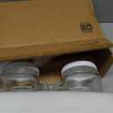 Amzcku 2 Pack Large Glass Mason Jars, 74 oz Wide Mouth with Lid with Handles for Fridge, Glass Canisters for Food Storage, DIY Decor, Perfect for Sugar, Flour, Cookies, Pickles, and More