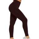 SEASUM Scrunch Butt Lifting Leggings for Women Seamless Workout Back Butt High Waisted Tummy Control Gym Yoga Pants Brown S (Brown, S)