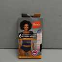 Hanes Women's Microfiber Stretch Underwear Pack, Comfort Flex Fit Brief Bikini or Thong Panties, 6-Pack (Large)