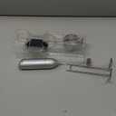 Rechargeable Milk Frother Handheld With USB-C Charging Stand, Electric Drink Mixer, Mini Whisk for Coffee, Matcha, etc (Glossy Silver)