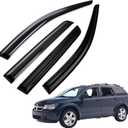 Tape on Wind Noise Reduction Rain Guards for 2008-2017 Dodge Journey, 4-Piece Side Window Visors, UV Resistant & Weatherproof, No Drill Installation