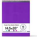 Purple Poly Bubble Mailers 14.50x20 Inch #7 | Self Seal Large Padded Envelopes | Air Cushioned Bubble Mailer | Usable Size 14.25x19 Inch | Waterproof Lightweight Mailing Shipping Bags | 15 Pack
