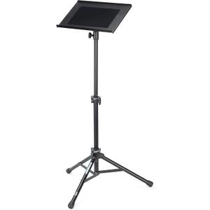 SAMSON LTS50 Adjustable Laptop Stand Portable Tripod Stand for Laptop Computers, DJs, Musicians, Producers & Content Creators | Adjustable 30-47 in, 15 X 11 Silicone Tray with Tilt, Steel Tripod, Foldable Removable Top, Locking Latches