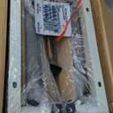 DUMOS Saddle Bar Stools Set of 4, 24 Inch Counter Height Stools with Curved PU Leather Surface, 3.7" Thick Upholstery Bar Height Stools with Footrest for Kitchen Island, Dining, Cafe, Gray