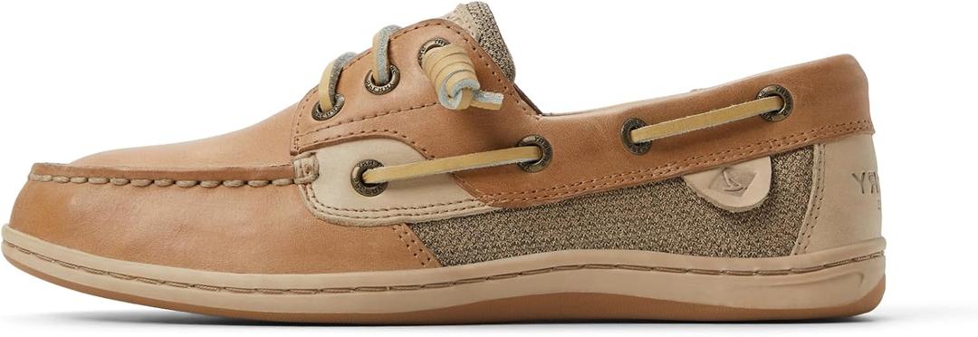 Sperry Women's Songfish 3-Eye Boat Shoe, Linen Multi, 8