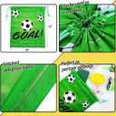 Shappy 16 Pack Soccer Drawstring Bags for Party Favors 12 x 10 Inch Treat Candy Goodie Gifts Bags Team Supplies Sport Birthday Party Favors