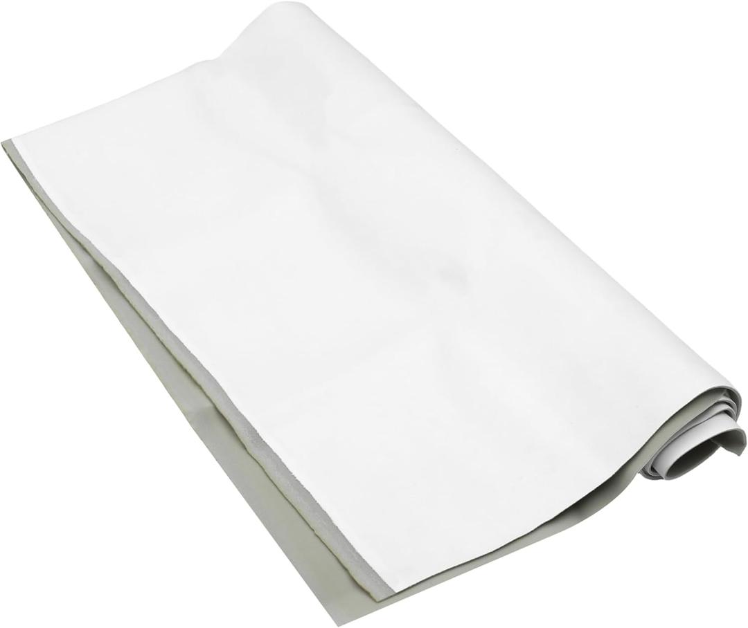 X AUTOHAUX Suede Headliner Fabric 80" Length x 60" Width Foam Backed for Car Truck RV SUV Interior Trim Protect Aging Broken Faded DIY Repair Replacement White (80inch x 60inch)