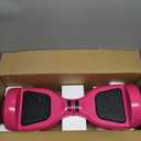 Gotrax Edge Hoverboard with 6.5" LED Wheels & Headlight, Max 6.4km Range & 10km/h Power by Dual 200W Motor, UL2272 Certified and 50.4Wh Battery Self Balancing Scooters for 44-176lbs Kids Adults(Pink)