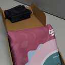 Mahjong Mat - Neoprene PlaymatNon-Slip Noise Reduction, 32.4x32.4 Inch American Mahjong Mat for Table, Poker, Cards, Dominoes & Board Game mat, Foldable with Carrying Bag (Pink)