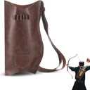 Eccliy Leather Hip Quiver for Arrows Quiver Adjustable Shoulder Strap, Handmade Archer Accessories, Archery Set Adult Shooting Targeting, Training, Cosplay