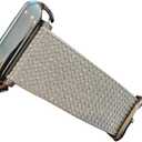 DSAAplus Bling Leather Band For Apple Watch Band 41/40/38/44/45/46/49/42mm for iWatch Series 10 9 8 7 6 5 4 3 Ultra SE (silver+silver buckle)