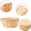 15 Pack 8 Inch Bamboo Woven Basket, Round Bamboo Woven Fruit Baskets for Kitchen, Restaurant, and Holiday Decor