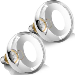 250W Heat Lamp Bulbs, 8000 Hours Rated, R40 Bathroom Shower Incandescent Light Bulb, Infrared Heating for Chickens, Reptiles, Pets, Food, E26 Base, 2 Pack