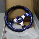 NOKINS 12.5" Universal Golf Cart Steering Wheel, Fit EZGO TXT/RXV/Club Car DS/Precedent/Yamaha, Most Golf Carts (Blue)