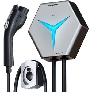 STOKE VOLTAICS Level 2 EV Charger, 32 Amp 240V Electric Vehicle Charging Stations, IP66 Water-Proof EV Charging Station, E-Kite 26-Foot Cable for Indoor/Outdoor Use (NEMA 14-50 Plug)