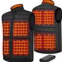 Heated Vest for Men Women with 20000mAh Battery Pack, Electric Warming Heated Jackets (X-Large)