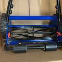 14-Inch Reel Lawn Mower with Tool-Free Blade Adjustment, 5-Blade Manual Push Lawn Mower, 5-Position Height Adjustable Hand Push Reel Mower for Small Yards