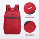 SAKOS Frontier 14 inch Laptop Backpack, Professional Travel Backpack Carry on Flight - TSA Approved, Water Repellent Laptop Backpack for Men & Women, College Backpack with Laptop Compartment - Red