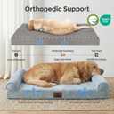 Sytopia Indestructible Dog Beds for Large Dogs Orthopedic, 42 Inch Chew Proof Pet Beds Extra Large, Washable Removable Cover and Anti-Slip Bottom - X-Large
