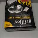 grilljoy Professional Griddle Accessories Kit Set with Smash Burger Press - Extra Thick Grill Spatula, Turner, Flipper - 38PCS Flat Top Grill Tools Kit for Outdoor Barbecue Teppanyaki Camping Cooking