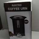 WerkWeit Coffee Urn 120Cups Large Coffee Dispenser 18L Full Stainless Steel Commercial Coffee Maker Double Wall Quick Brew Electric Beverage Dispenser Hot Water Urn (Black, 120 Cups)