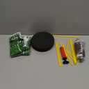 6 Set Football DIY Table Centerpiece Decor Set Includes Mini Footballs, Artificial Turf, Rugby Hoop Photo Goalposts, Football Tabletop Centerpiece Decoration for Game Birthday Party Favors