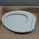 KOHLER 4636-RL-0 Cachet ReadyLatch Elongated Toilet Seat Slow Close, Soft Close Toilet Seat Quiet Lid, Contoured Grip-Tight Bumpers Installation Hardware, Apartment Essentials, White