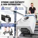 KEDSUM 460 LBS Stair Climbing Dolly, Folding Dolly Cart with Wheels for Stairs, Telescoping Handle & 100% Thickened Steel Stair Climbing Cart for Warehouses, Homes, and Offices, Height 49.2 inch